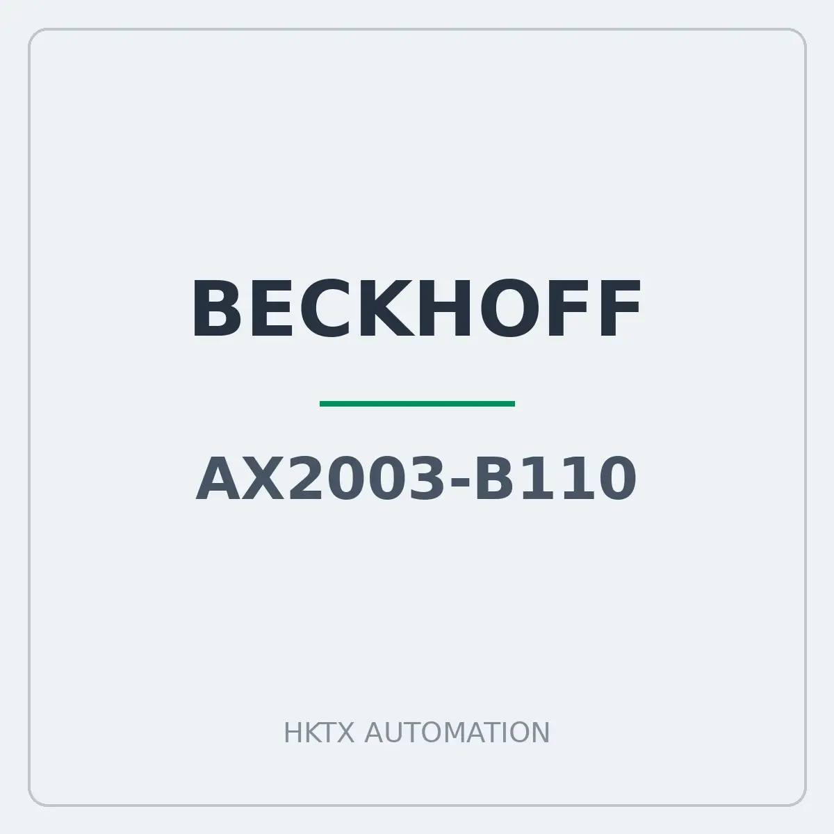 Beckhoff AX2003-B110